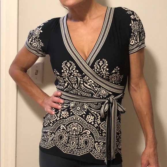 bCBG wrap blouse - Picture 3 of 4